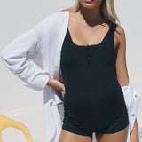 Boyleg Swim Onepiece | Legoe Heritage | Maternity Swimwear Canada