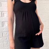 Breezy Gauze Maternity Romper | CARRY | Maternity Rompers and Jumpsuits Canada