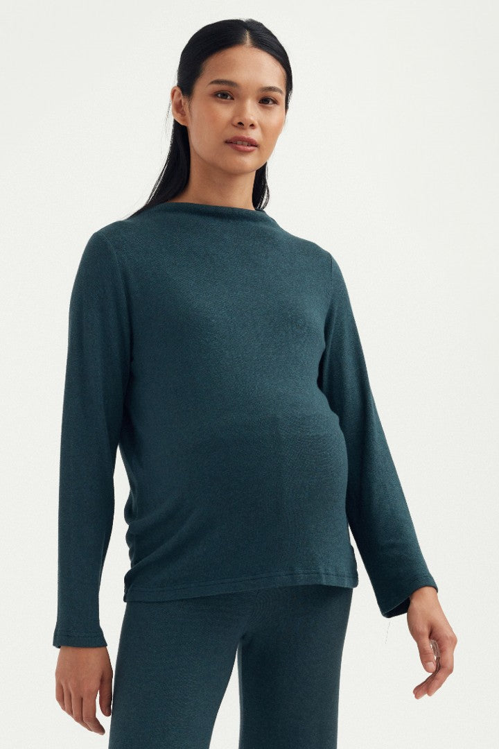 Butter-Soft Mock Neck Sweater | CARRY | Maternity Tops Canada