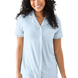 Clea Bamboo Classic Short Sleeve Pajama Set | Kindred Bravely | Maternity and Nursing Pajamas Canada