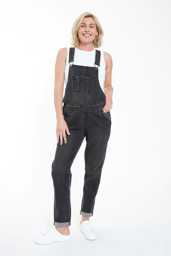 Denim Overalls | Black | Ripe Maternity | CARRY | Maternity Jeans Canada