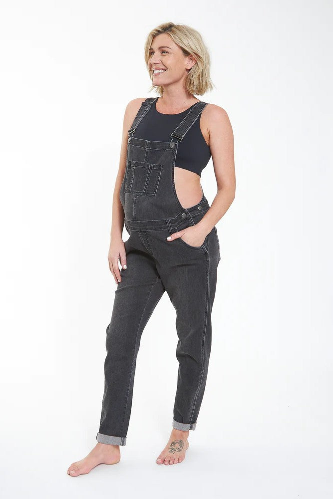 Denim Overalls | Black | Ripe Maternity | CARRY | Maternity Jeans Canada