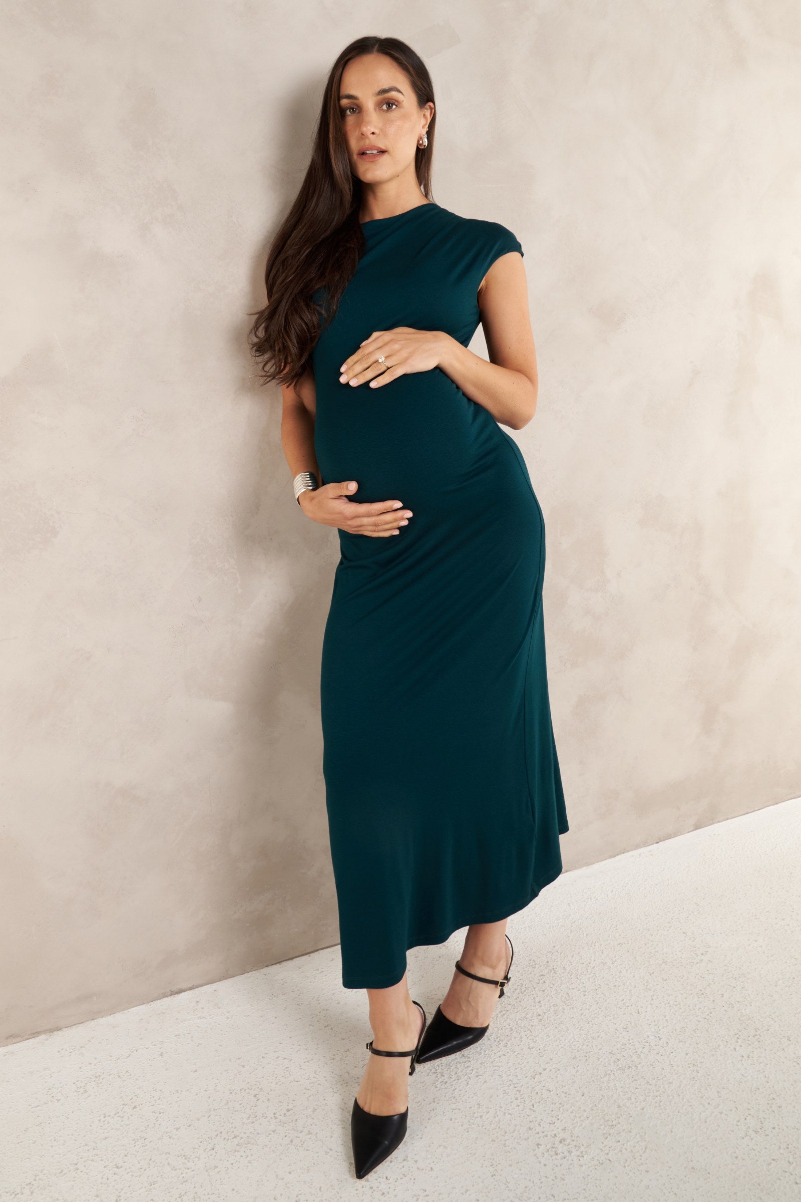 cocktail maternity dress Chic Crepe Midi (Emerald Green) Color:Sky Blue Petit Rose FURNITURE SALE ONLINE New Mens Vest Casual