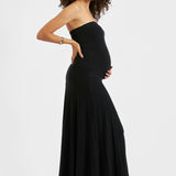 Faith Knit Evening Dress (Black) | Ripe Maternity