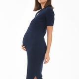 Maddy Knit Polo Maternity & Nursing Dress | Ripe Maternity | Carry Maternity | Maternity and Nursing Dresses Canada