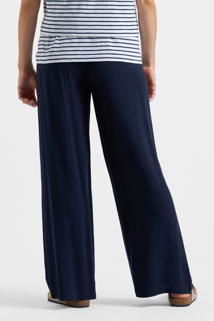 Marlow Shirred Maternity Pant (Navy) | Ripe Maternity