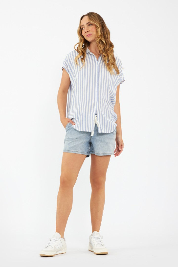 Quinn Relaxed Shirt | Ripe Maternity | CARRY | Maternity Tops Canada