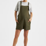 Claudette Maternity & Nursing Stripe Tee (White/Olive) | Ripe Maternity