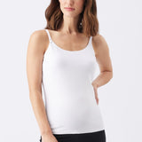 Organic Cotton Nursing Cami (White) | Ripe Maternity