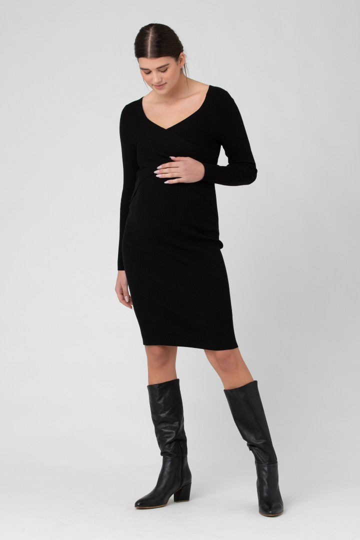 Sadie Rib Knit Maternity & Nursing Dress | Ripe | CARRY | Maternity Store | Toronto Canada