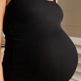 Soft Ribbed Nursing Tank - Black | Our Embrace | Maternity and Nursing Camisoles Canada