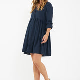 Demi Tencel Dress (Navy) | Ripe Maternity