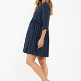 Demi Tencel Dress (Navy) | Ripe Maternity