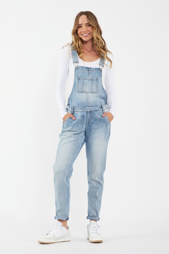 Pale Blue Denim Maternity Overalls | Ripe Maternity | CARRY | Maternity Store | Toronto Canada