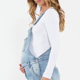 Pale Blue Denim Maternity Overalls | Ripe Maternity | CARRY | Maternity Store | Toronto Canada