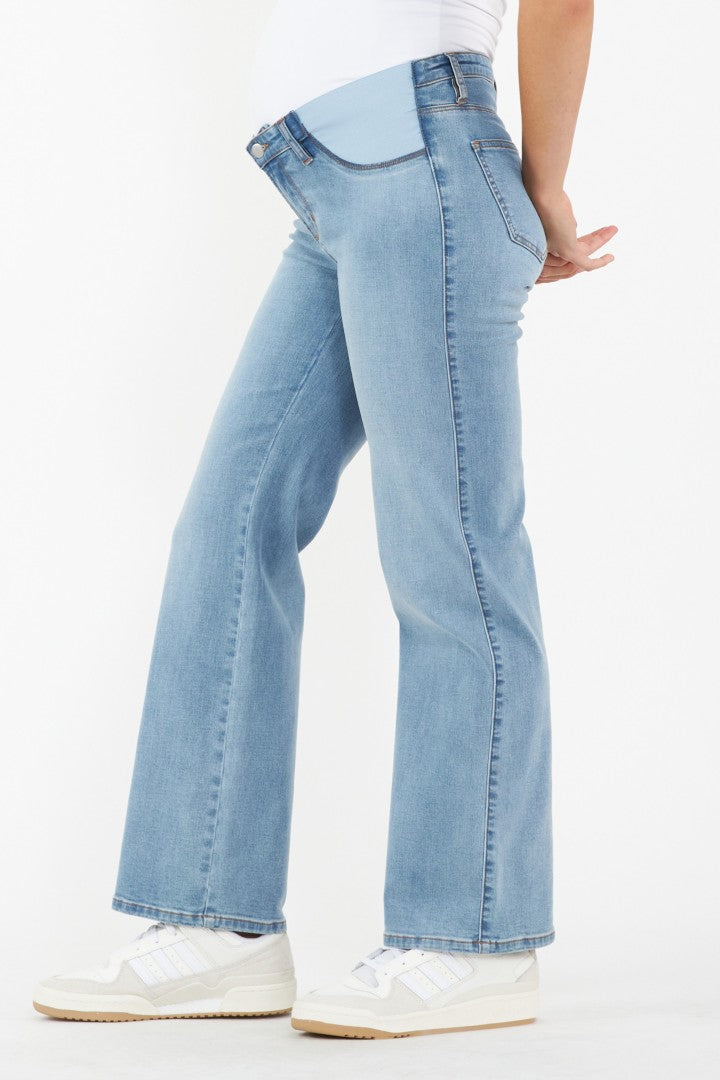 Kyle Light Blue Wide Leg Maternity Jeans | Ripe | CARRY | Toronto Canada