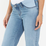 Kyle Light Blue Wide Leg Maternity Jeans | Ripe | CARRY | Toronto Canada