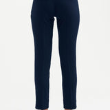 Waffle Slim Fit Ankle Trouser - Navy | CARRY | Maternity Pants Canada