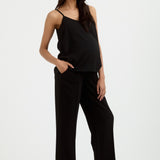 Waffle Wide-Leg Trouser