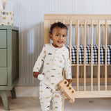 Rush Hour Henley Patch Pocket Romper | Pehr | CARRY | Maternity store