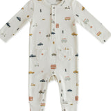 Rush Hour Henley Patch Pocket Romper | Pehr | CARRY | Maternity store