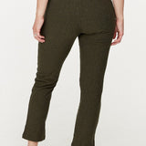 Cozy Fleece Forest Green Maternity Ankle Pant | CARRY | Maternity Store Toronto Canada