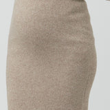Dani Oatmeal Knit Maternity Skirt | Ripe | CARRY | Toronto Canada