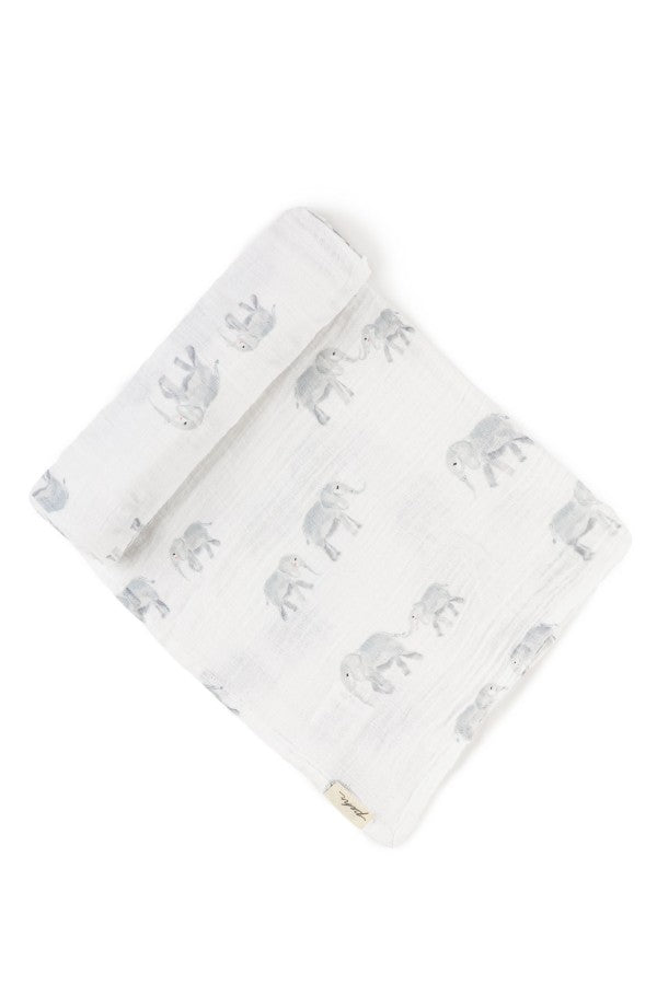 Follow Me Elephant Swaddle | Pehr | CARRY | Maternity Store | Toronto Canada