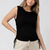 Jodie Ruched Rib Tank | Ripe Maternity | CARRY | Maternity Store | Toronto Canada