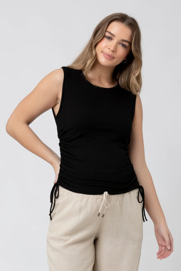 Jodie Ruched Rib Tank | Ripe Maternity | CARRY | Maternity Store | Toronto Canada