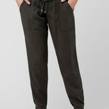 Off Duty Olive Tencel Maternity Pant | Ripe Maternity | CARRY | Toronto Canada