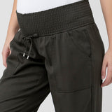 Off Duty Olive Tencel Maternity Pant | Ripe Maternity | CARRY | Toronto Canada