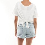 One And Only Roll Up Short | Bae The Label | Maternity Denim Shorts Canada