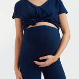 Soft Essential Bamboo Tee | Navy | CARRY Maternity | Maternity Tops Canada