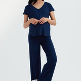 Soft Essential Bamboo Tee | Navy | CARRY Maternity | Maternity Tops Canada