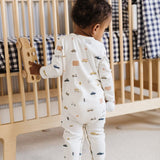 Rush Hour Henley Patch Pocket Romper | Pehr | CARRY | Maternity store