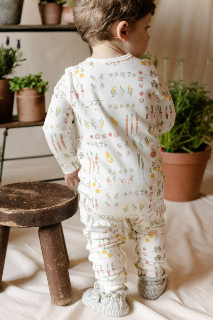 Henley Romper (Veggie Patch) | Pehr Canada