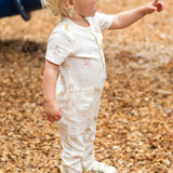 Short Sleeve Henley Romper