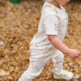 Short Sleeve Henley Romper