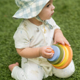 Short Sleeve Henley Romper