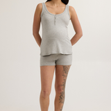 Soft Modal Rib Maternity Short (Grey) | CARRY