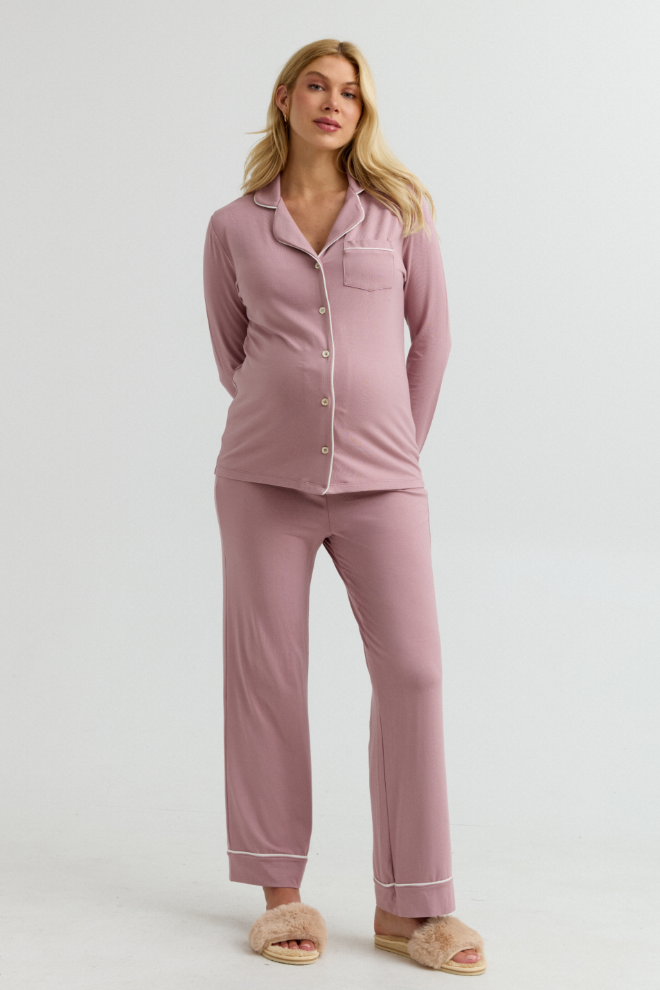 Shop Softest Pajamas For Lounging (Peony) | Maternity PJs | CARRY