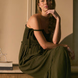 Brandi Shirred Dress