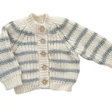 Rib Knit Stripe Cardigan