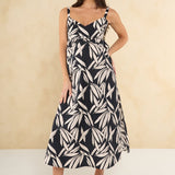 Aurora Cotton Midi Dress