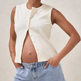 Sunday Stroll Maternity Denim Short (Pacific Blue) | Bae The Label