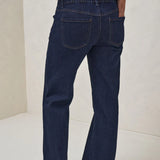 Day By Day Under Bump Wide Leg Jeans (Indigo) | Bae The Label