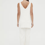 Knit Wide-Leg Pant | Off White | Legoe Heritage | CARRY Maternity | Maternity Pants Canada