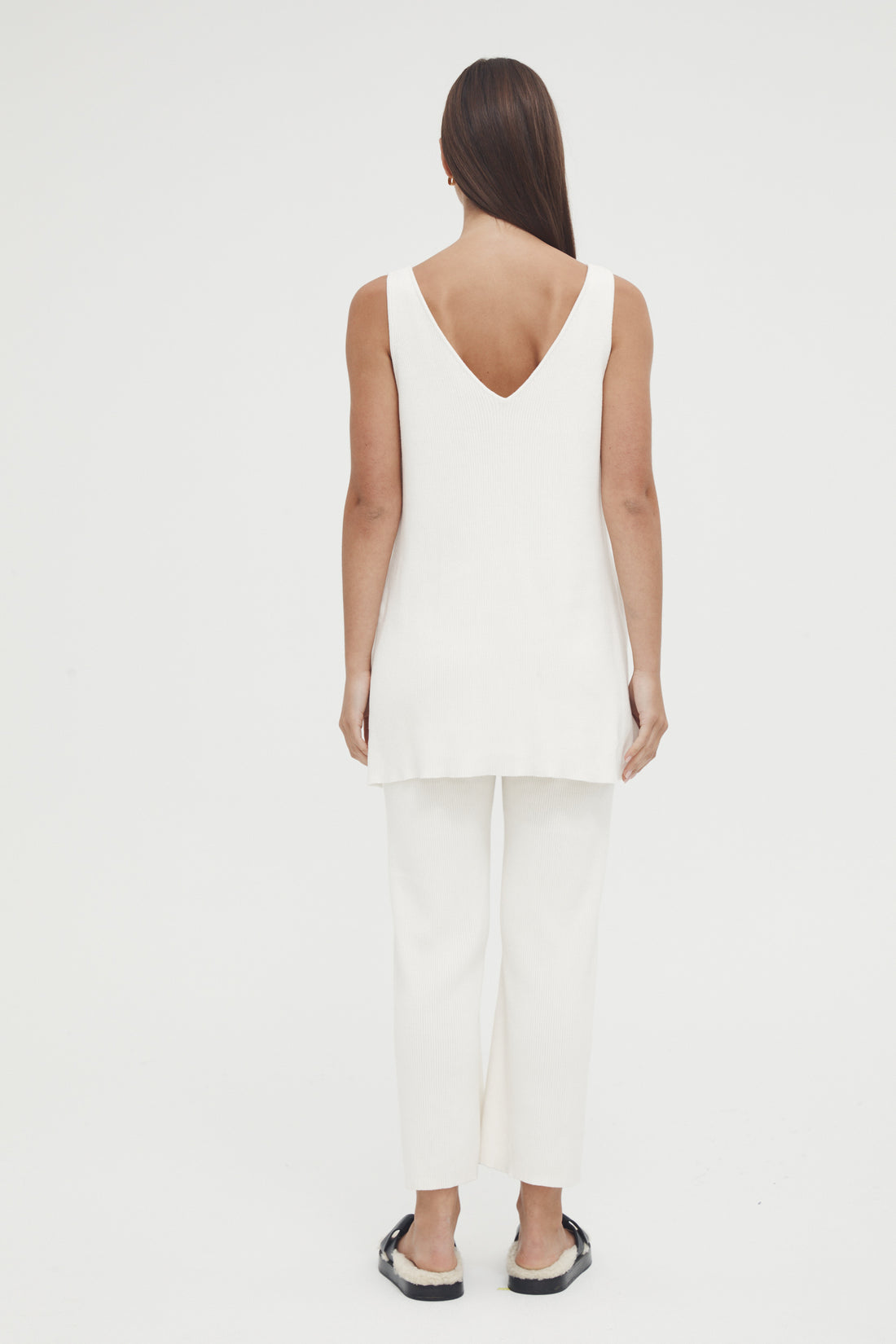 Knit Wide-Leg Pant | Off White | Legoe Heritage | CARRY Maternity | Maternity Pants Canada