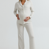 Shop Softest Pajamas For Lounging (Grey Mix) | Maternity PJs | CARRY